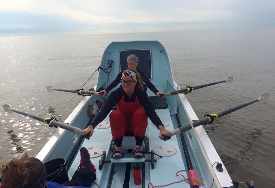 rowing on ocean