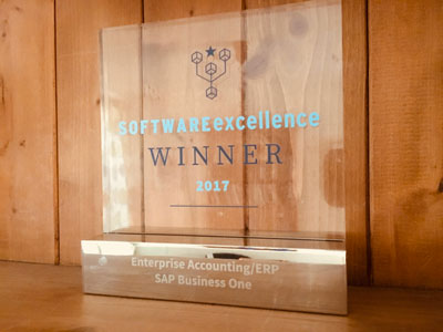 Software Excellence Winner - SAP Business One