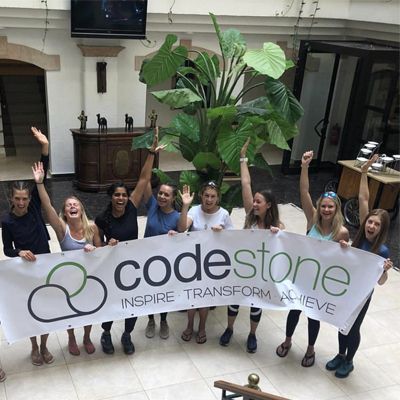 team like a girl with Codestone banner