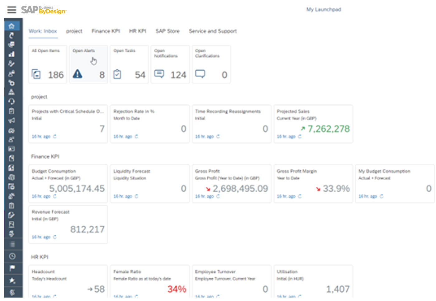 SAP Business ByDesign UI