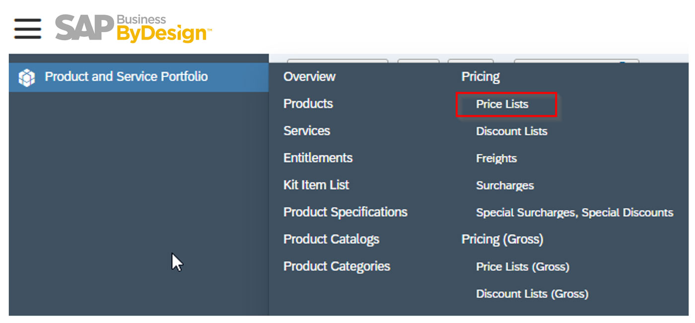 SAP Business ByDesign UI