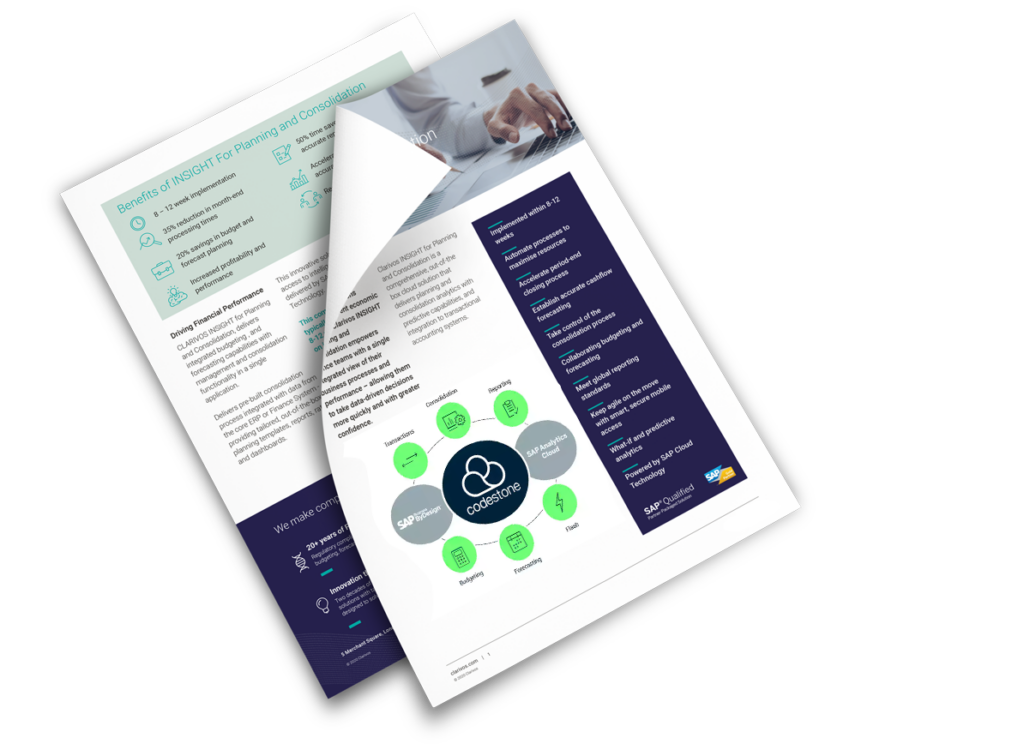 INSIGHT for Planning & Consolidation Codestone